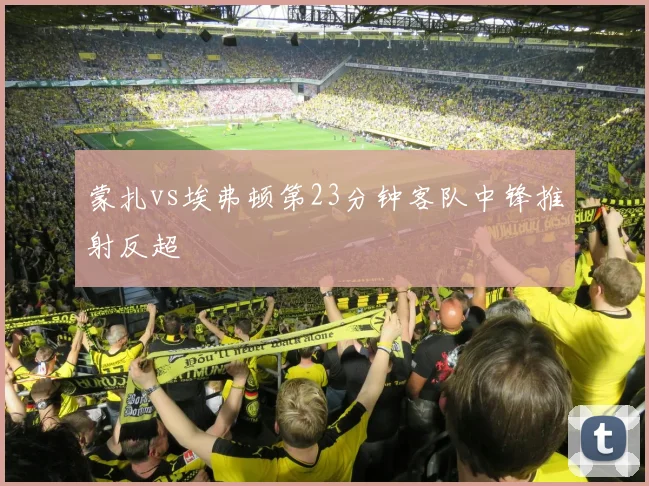 蒙扎vs埃弗顿第23分钟客队中锋推射反超